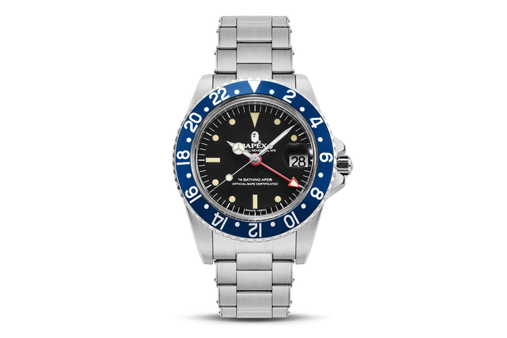BAPE TYPE 2 BAPEX blue腕時計(アナログ) - 腕時計(アナログ)
