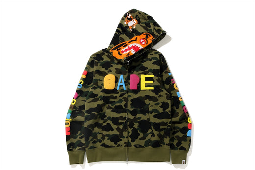 【 BAPE X READYMADE 】TIGER SHARK WIDE FULL ZIP HOODIE