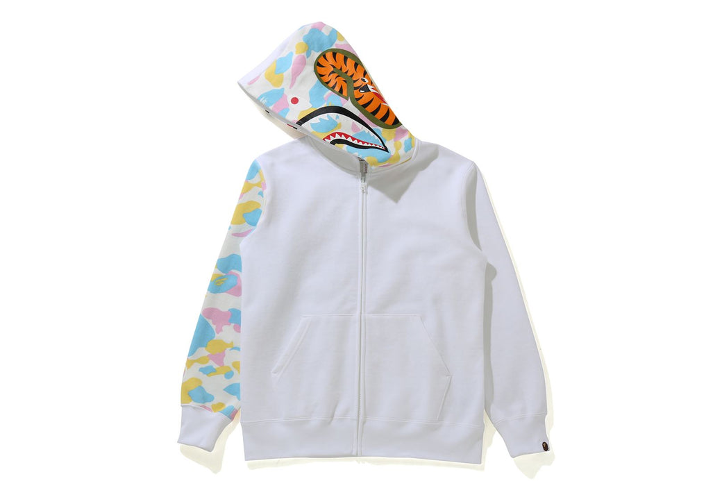 NEW MULTI CAMO SHARK ZIP HOODIE