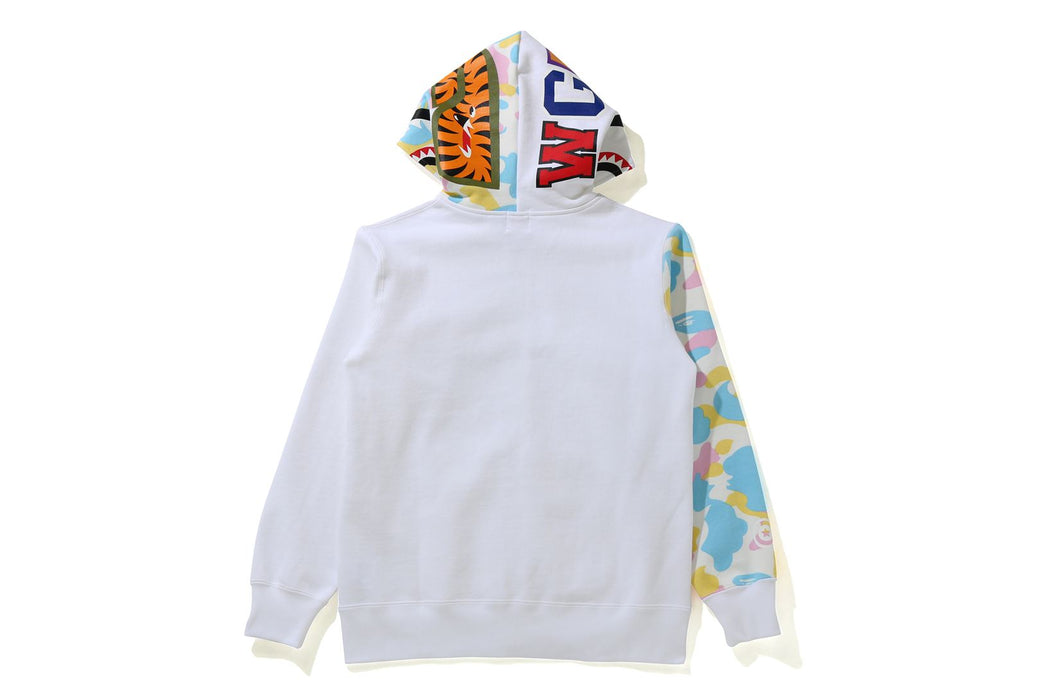 Bape multicolor camo shark hoodie best sale