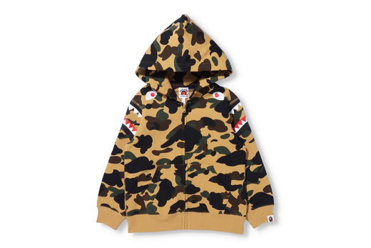 1ST CAMO SHARK SHOULDER ZIP HOODIE | bape.com