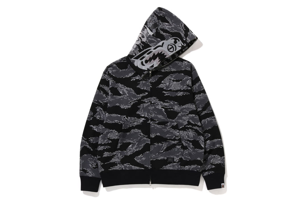 TIGER CAMO TIGER RELAXED FIT FULL ZIP HOODIE | bape.com