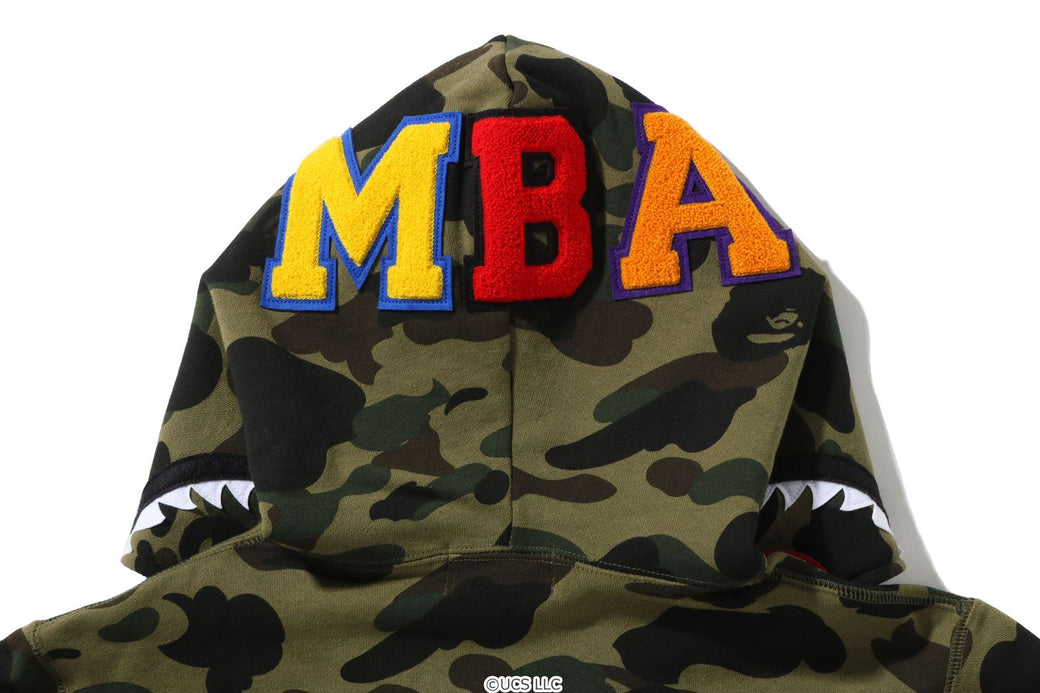 BAPE X MINIONS 1ST CAMO SHARK FULL ZIP HOODIE