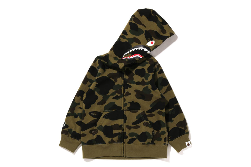 1ST CAMO SHARK ZIP HOODIE | bape.com