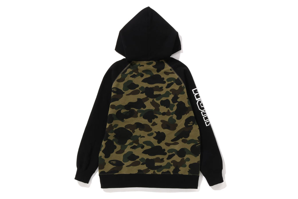 1ST CAMO SHARK PATCH ZIP HOODIE