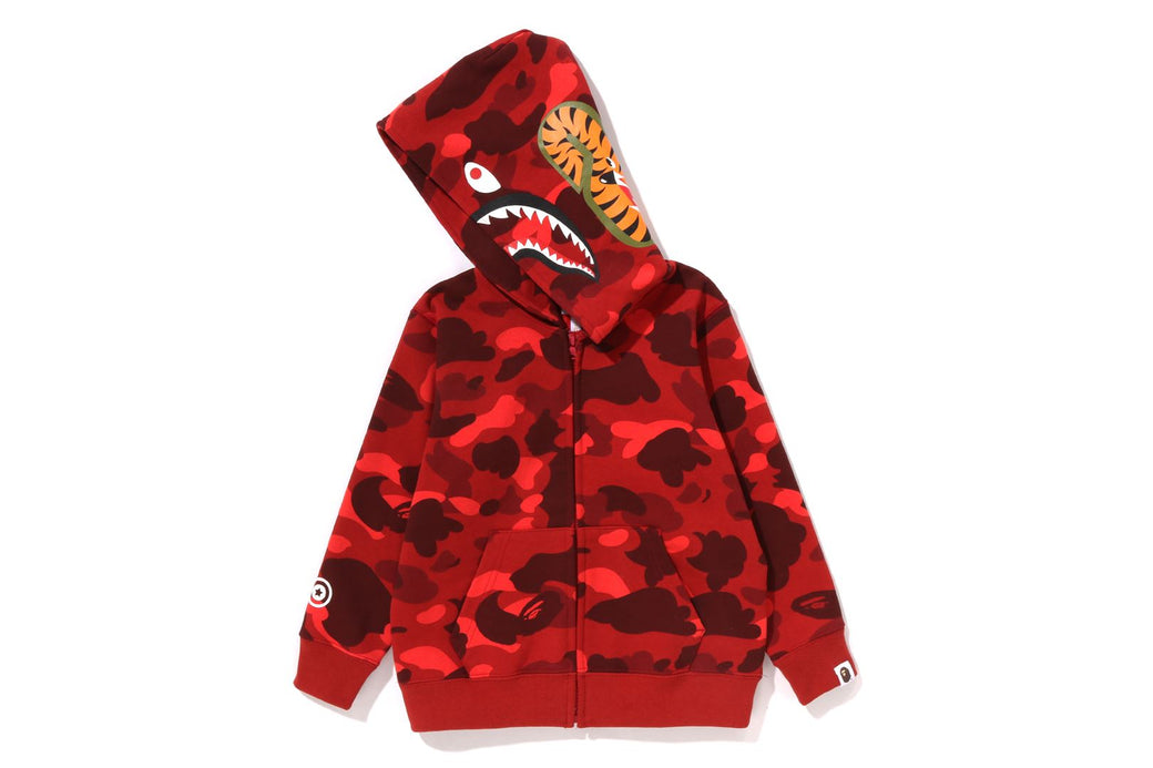 COLOR CAMO SHARK ZIP HOODIE | bape.com