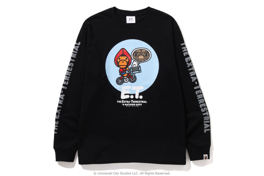 【 BAPE X E.T. 】BABY MILO L/S TEE