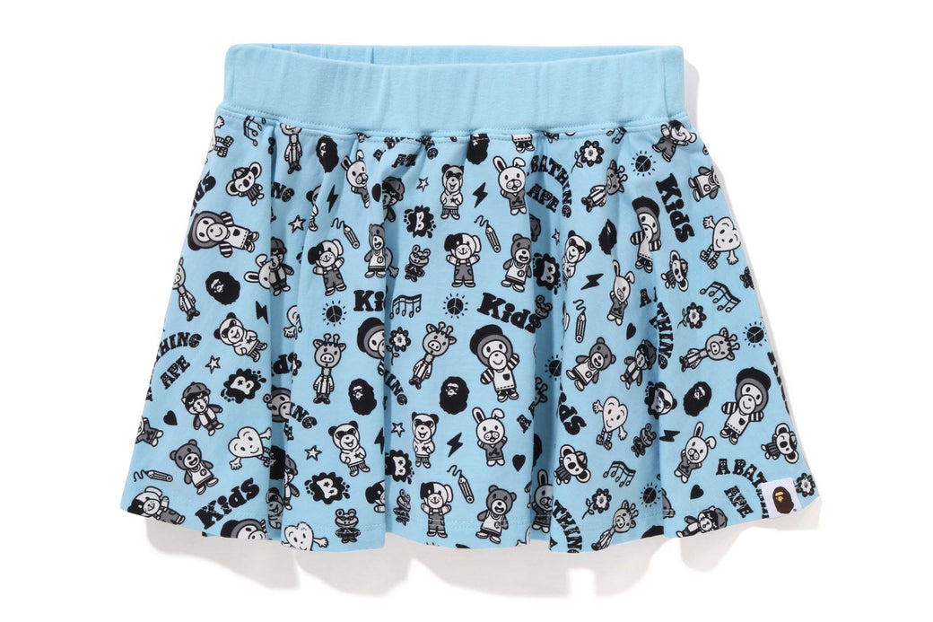 BAPE KIDS X CHOCOMOO 】MILO FRIENDS SKIRT | bape.com