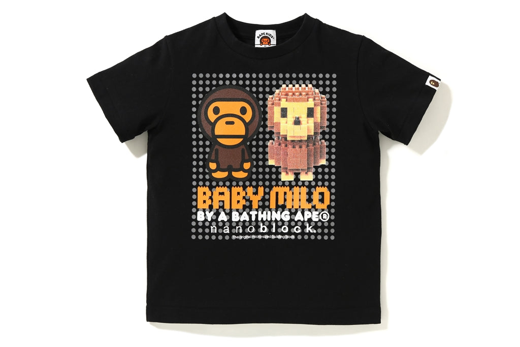 BAPE × NANOBLOCK 】BABY MILO TEE #1 | bape.com