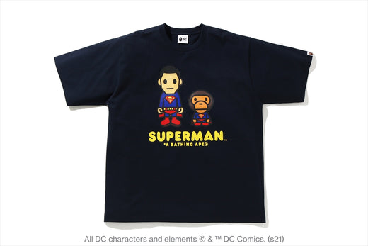 【 BAPE X DC 】BABY MILO SUPERMAN RELAXED FIT TEE