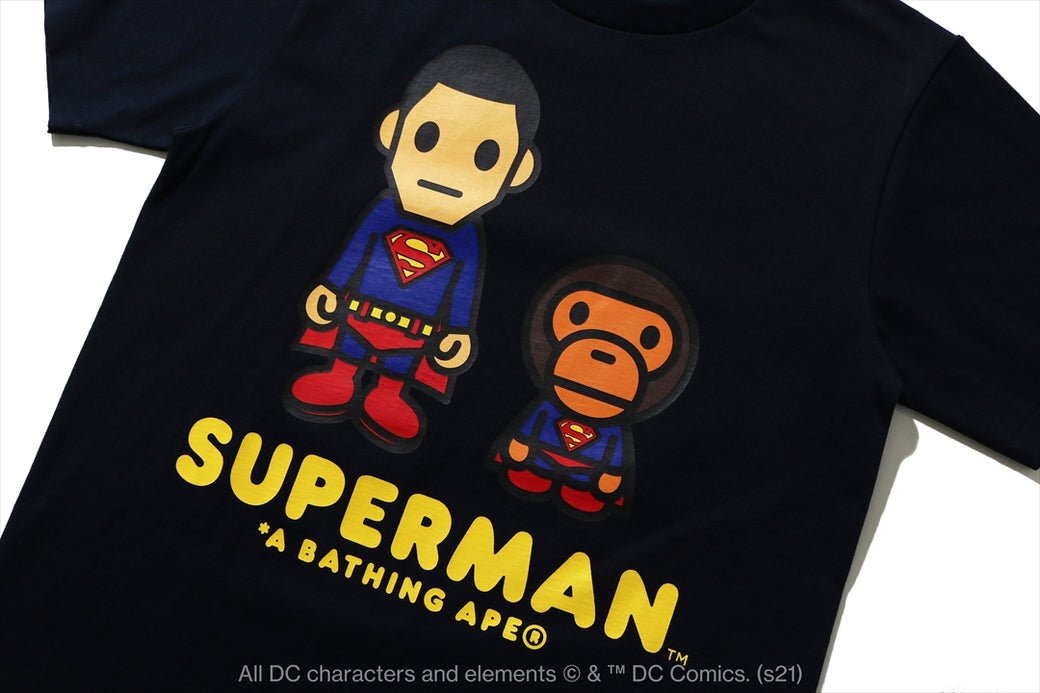 【 BAPE X DC 】BABY MILO SUPERMAN TEE