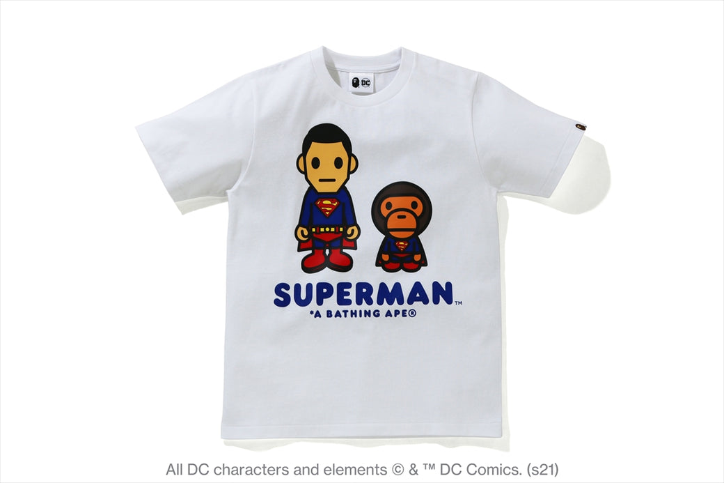 【 BAPE X DC 】BABY MILO SUPERMAN TEE