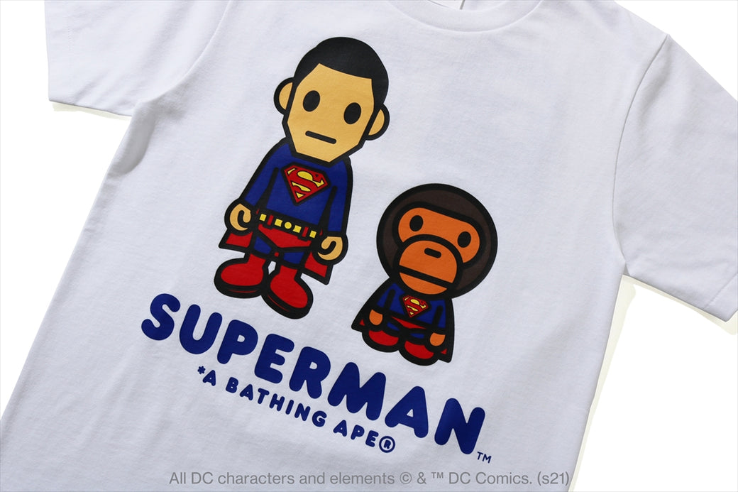 【 BAPE X DC 】BABY MILO SUPERMAN TEE