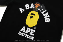 【 BAPE X DC 】BABY MILO BATMAN COLLEGE TEE