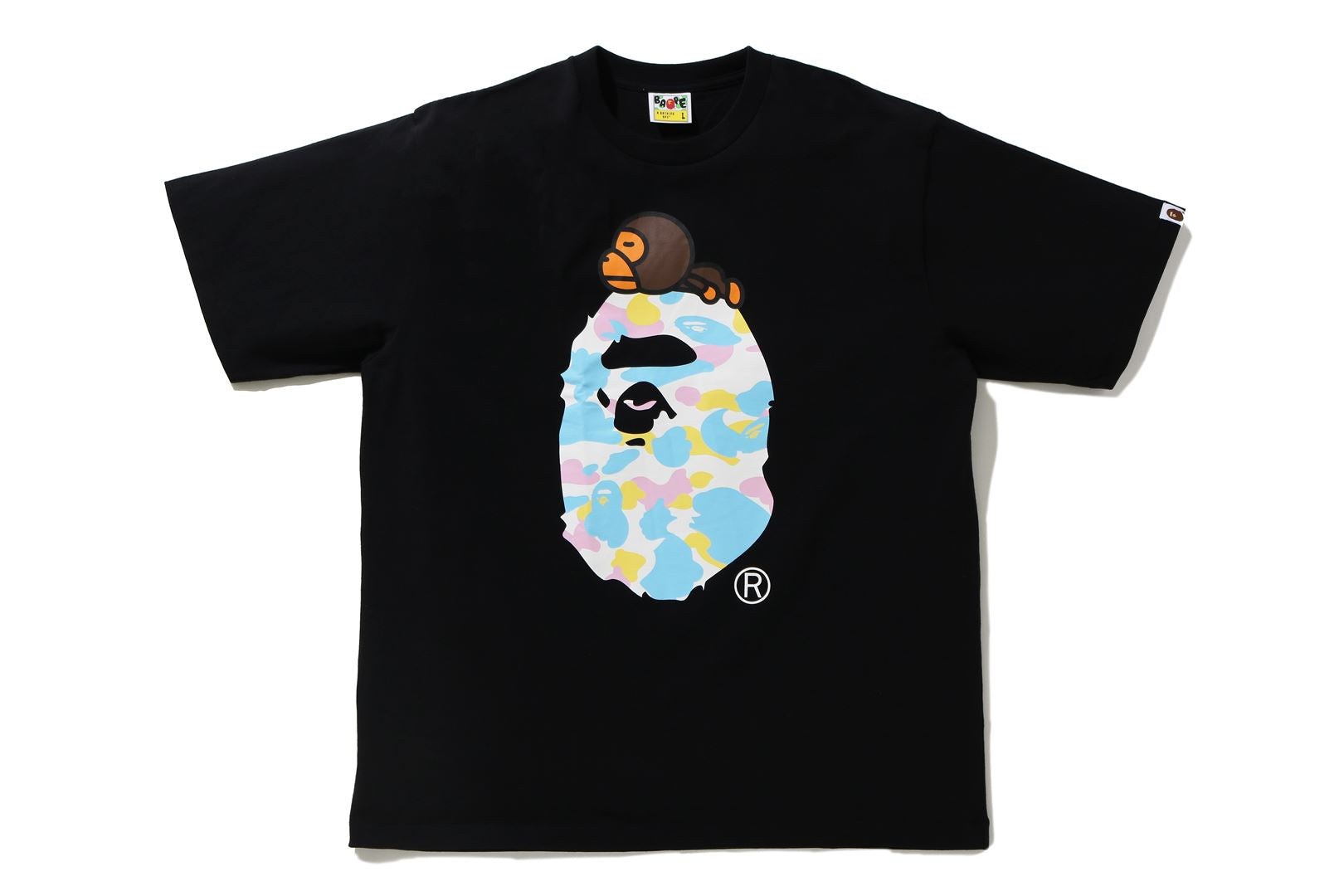 NEW MULTI CAMO MILO ON APE RELAXED FIT TEE | bape.com