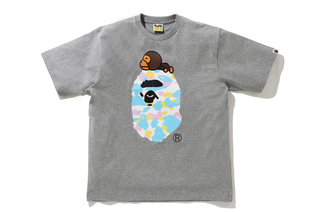 NEW MULTI CAMO MILO ON APE RELAXED FIT TEE | bape.com