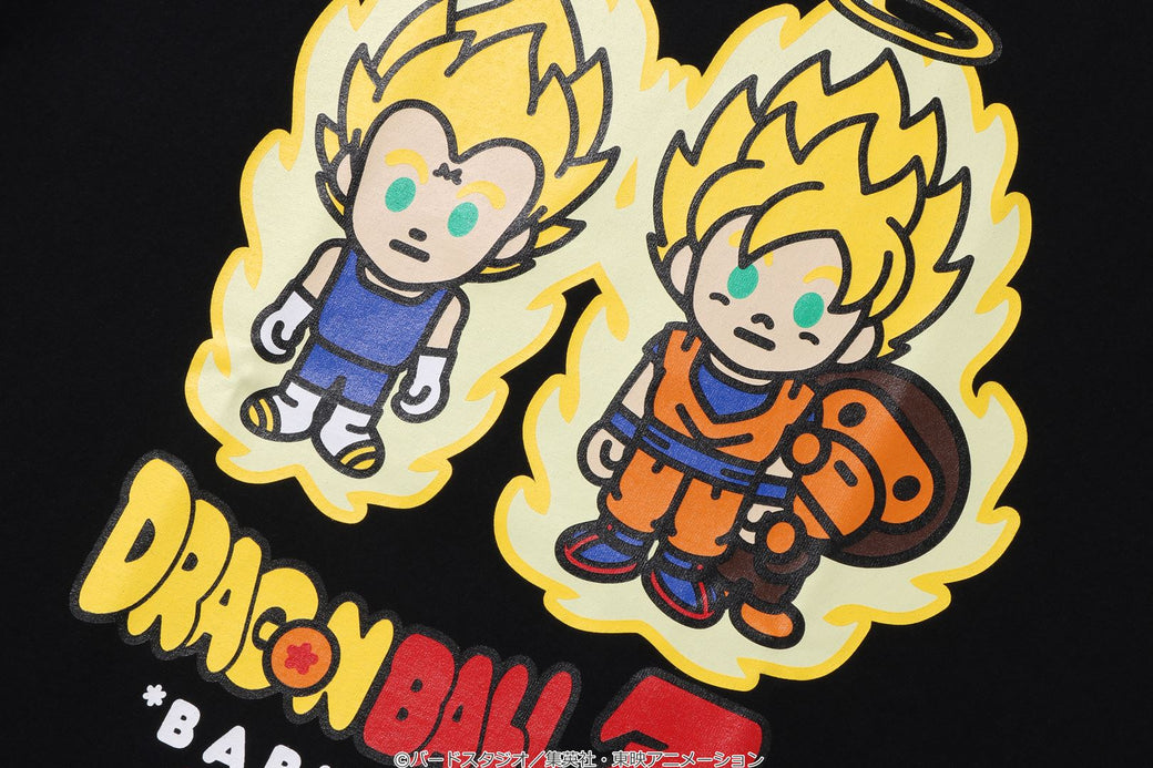 BAPE X DRAGON BALL Z SUPER SAIYAN VEGETA SON GOKU BABY MILO TEE