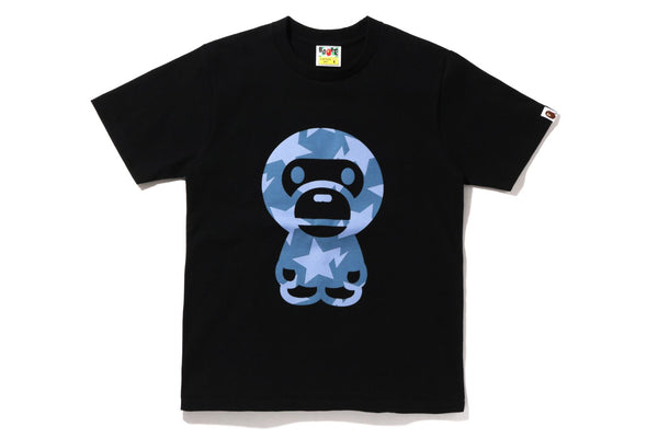 DENIM STA PATTERN BIG BABY MILO TEE | bape.com