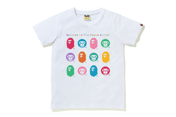 APE & MILO MULTI COLOR TEE | bape.com