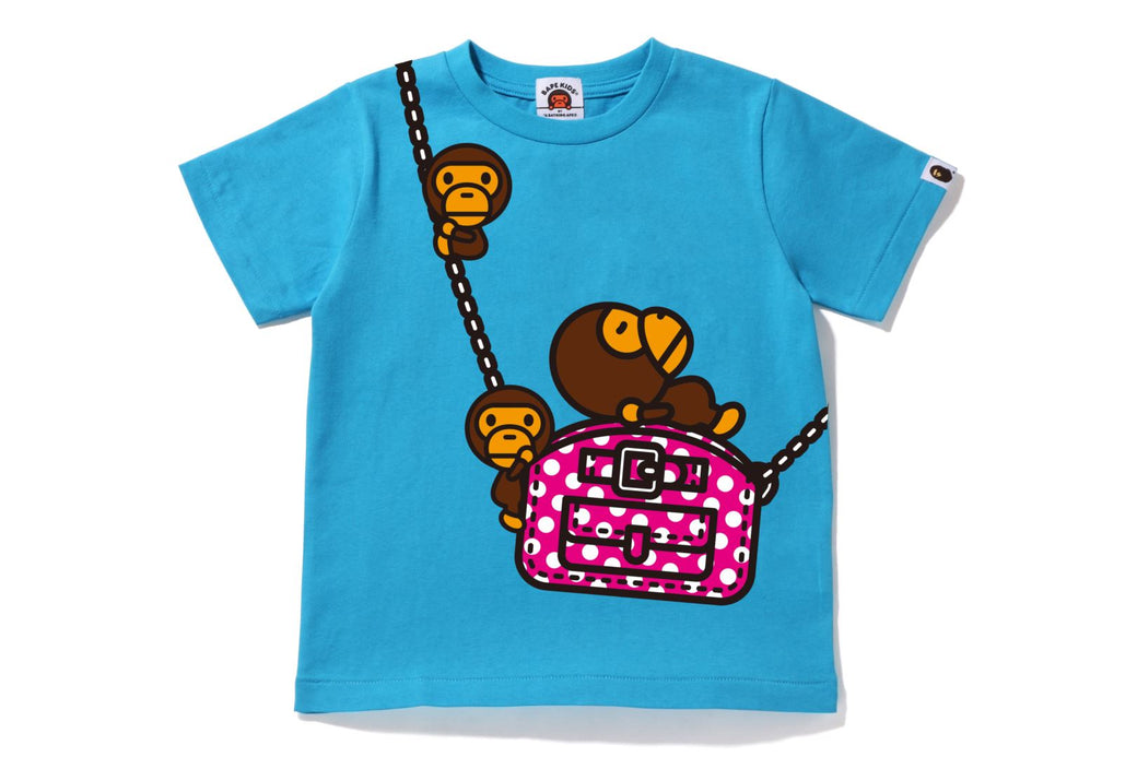 BABY MILO POCHETTE PRINT TEE bape