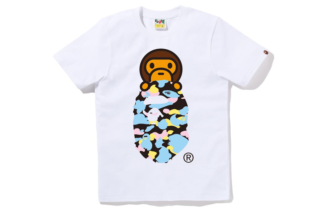 NEW MULTI CAMO MILO ON APE HEAD TEE | bape.com