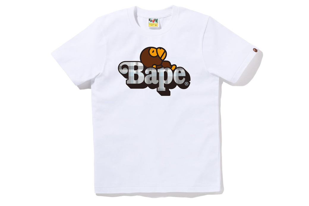 BAPE CHECK MILO ON BAPE TEE