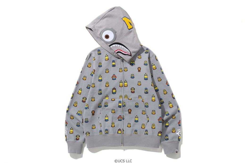 BAPE X MINIONS SHARK FULL ZIP HOODIE bape