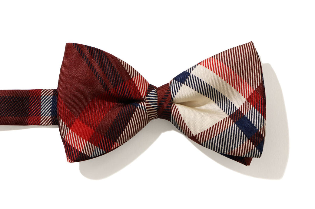 MR.BATHING APE BAPE CHECK BOW TIE